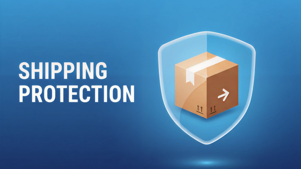 Customer checking out online with shipping protection enabled through Swipe.ai for secure delivery