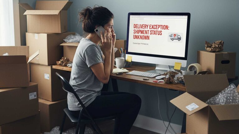 Customer using Swipe shipping protection to track and resolve a lost package